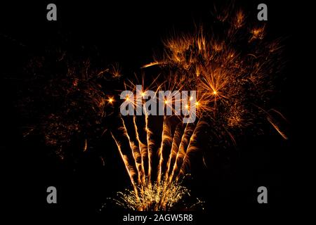 Einen schönen Abend Feuerwerk, am 5. November. Stockfoto