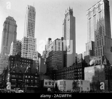 1930 New York City - Park Avenue und 39th Street, Manhattan Wolkenkratzer Ca. 1936 Stockfoto