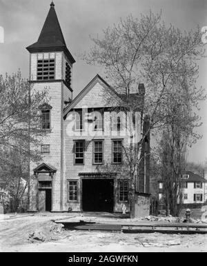 Firehouse. 52, Spuyten Duyvil: Riverdale Avenue und 245th Street, Bronx Stockfoto