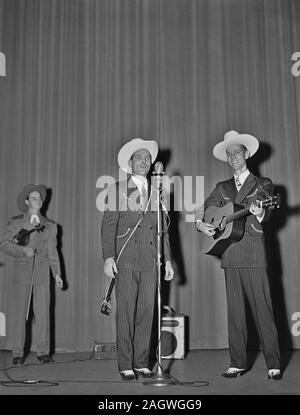 Portrait von Ernest Tubb Konzert, Carnegie Hall, New York, N.Y., Sept. 18-19, 1947 Stockfoto