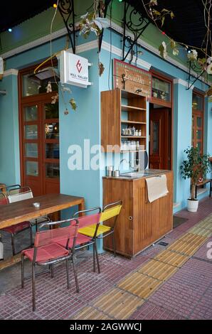 Seychellen Taverna an metaxourgeio Athen Griechenland Stockfoto