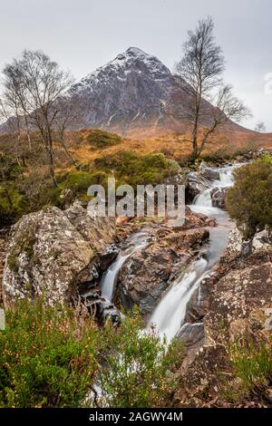 Etive Wasserfälle, Glencoe, Schottland Stockfoto