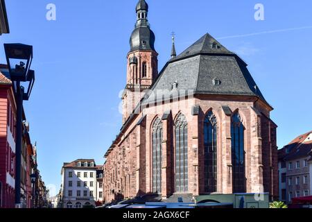 Heidelberg, Deutschland - 12. Oktober 2019: Heilig-Geist-Kirche Heidelberg. Stockfoto