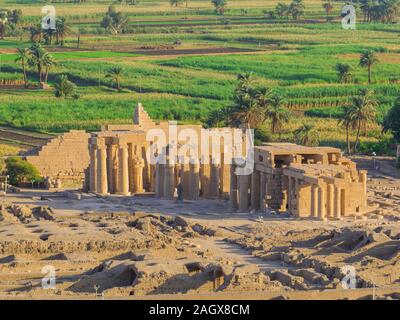 Ramesseum-Tempel, Luxor, Ägypten Stockfoto