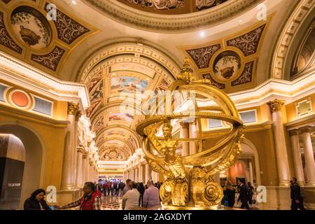 LAS VEGAS - Januar 24, 2018: The Venetian Resort Hotel Casino Innenraum im CityCenter Komplex auf dem Las Vegas Strip im Paradies, Nevada. Stockfoto