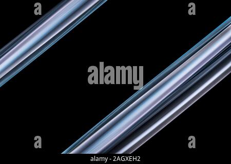 Eine Nahaufnahme der abstrakten Makro Foto von Weihrauch Rauch leuchtet von aqua-Gel mit Kopie Raum im Zentrum Stockfoto