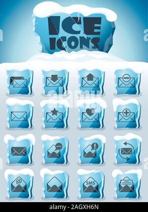 Briefumschlag set Stock Vektor