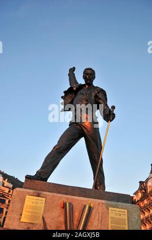 Rund um die Schweiz - Freddie Mercury Memorial, Genfer See Stockfoto