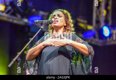 Lugano, Schweiz - 9. Juli 2016 - Sängerin Noa im Estival Jazz Lugano in der Schweiz Stockfoto