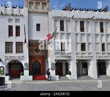 Doha, Katar - Nov 21. 2019. Al Bidda ist Boutique-Hotel in Katar in Souq Waqif Marktplatz Stockfoto