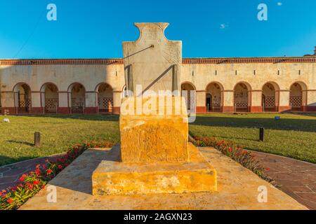 Museo Misional oder Mission Museum, San José de Chiquitos, Jesuitenmission Schaltung, UNESCO-Weltkulturerbe, in Bolivien, in Lateinamerika Stockfoto