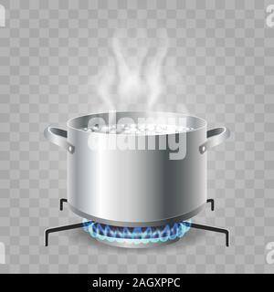 Kochen kochendes Wasser Stock Vektor