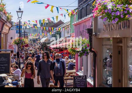 Die Kensington Gardens, North Laine, Brighton, Großbritannien Stockfoto