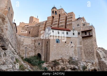 Kloster Mar Saba am Tag des Heiligen Sava Stockfoto