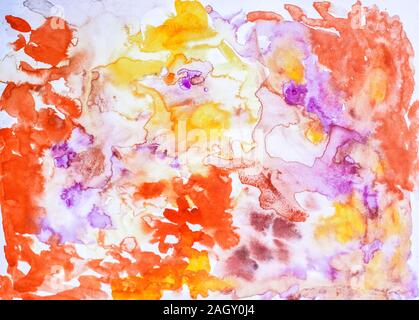 Abstrakte Aquarell kunst Hand malen. Weiche farbige Zusammenfassung Hintergrund für Design. Grunge Malerei Hintergrund, bunten Illustrationen. Aquarell Textur Stockfoto