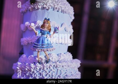 'Alice Im Palast 'Weihnachten Anzeige an Blenheim Palace im Dezember 2019 Stockfoto