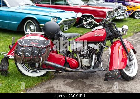 Oldtimer Indian Motorrad Stockfoto