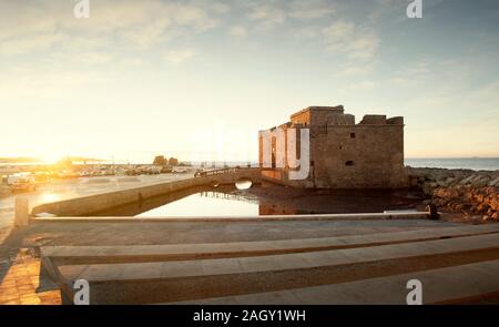 Schloss in die Stadt Paphos, Zypern Stockfoto