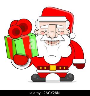 Santa Claus Abbildung: Geeignet für Grußkarten, Poster oder T-Shirt drucken. Stock Vektor