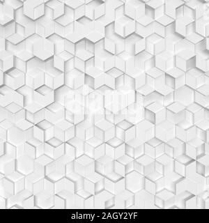 Sechsecke aus Rauten. 3D-Hintergrund Stockfoto