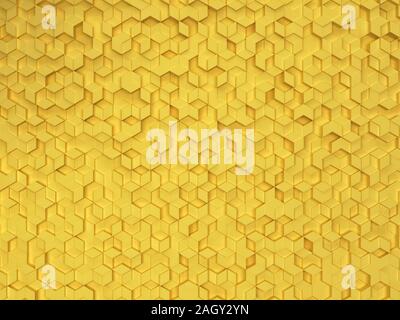 Sechsecke aus Rauten. 3D-Hintergrund Stockfoto