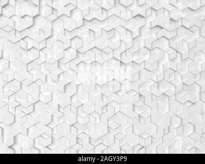 Sechsecke aus Rauten. 3D-Hintergrund Stockfoto