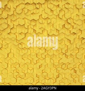 Sechsecke aus Rauten. 3D-Hintergrund Stockfoto