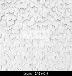 Sechsecke aus Rauten. 3D-Hintergrund Stockfoto