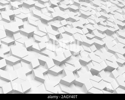 Sechsecke aus Rauten. 3D-Hintergrund Stockfoto