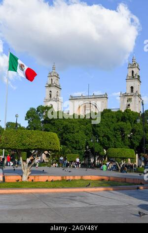 Plaza Grande, Merida Mexiko Stockfoto