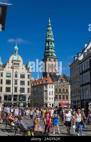 Amagertorv Platz in Kopenhagen, Dänemark. Stockfoto