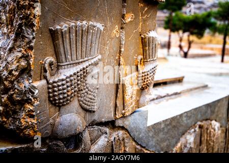 Persepolis historischen Ort im Iran schließen Shiraz und Gräber von Xerxes Stockfoto