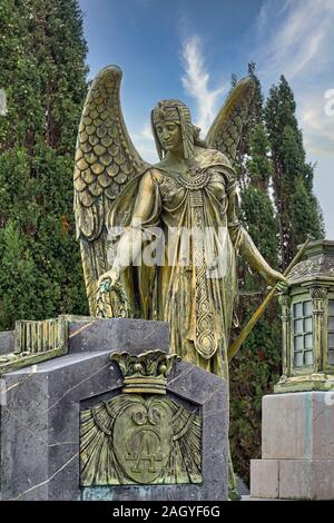 19. jahrhundert Wal Friedhof Erbe der Stadt Castro Urdiales und erklärte der kulturellen Interesse mit der Kategorie des Baudenkmals, Kantabrien, Spanien. Stockfoto