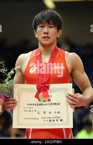 Komazawa Gymnasium, Tokio, Japan. 22 Dez, 2019. Takuto Otoguro, 22. Dezember 2019 - Wrestling: All Japan Wrestling's Meisterschaft Männer 65 kg Freistil Preisverleihung im Komazawa Gymnasium, Tokio, Japan. Credit: YUTAKA/LBA SPORT/Alamy leben Nachrichten Stockfoto