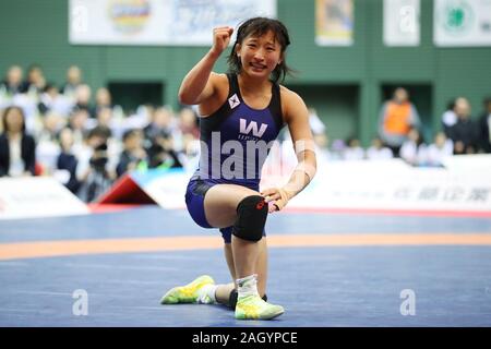 Komazawa Gymnasium, Tokio, Japan. 22 Dez, 2019. Yui Susaki, 22. Dezember 2019 - Wrestling: All Japan Wrestling Meisterschaft für Frauen 50 kg Freistil Finale bei Komazawa Gymnasium, Tokio, Japan. Credit: YUTAKA/LBA SPORT/Alamy leben Nachrichten Stockfoto