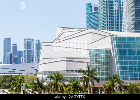 Miami Florida, Biscayne Boulevard, Innenstadt, Skyline, Adrienne Arsht Performing Arts Center, Opernhaus, FL100515028 Stockfoto