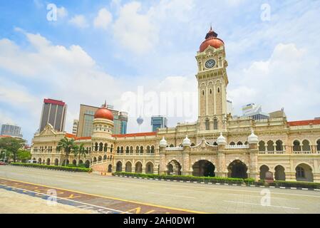 Sultan Abdul Samad Gebäude in Kuala Lumpur, Malaysia. Das schöne Gebäude ist vor dem Dataran Merdeka entfernt. Stockfoto