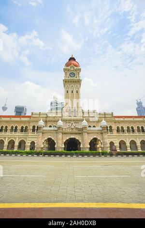 Sultan Abdul Samad Gebäude in Kuala Lumpur, Malaysia. Das schöne Gebäude ist vor dem Dataran Merdeka entfernt. Stockfoto