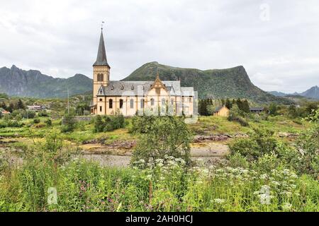 Kathedrale der Lofoten in Vagan Gemeinde, Norwegen. Stockfoto