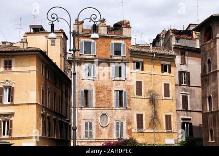 Blick auf die Stadt im Viertel Trastevere in Rom, Italien Stockfoto