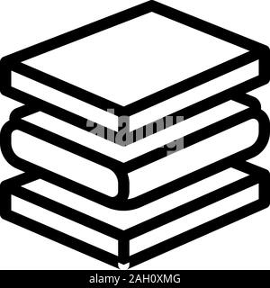 Matratze Foam Schichten Symbol Überblick Abbildung Stock Vektor