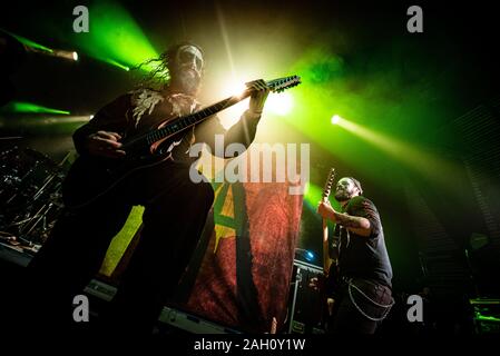 Kopenhagen, Dänemark. 20. Dezember 2019. Der italienischen Gotik matal band Lacuna Coil führt ein Live Konzert in den Amager Bio in Kopenhagen. (Foto: Gonzales Foto - Nikolaj Bransholm). Stockfoto