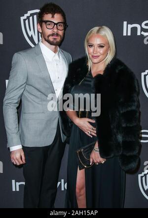 Beverly Hills, Vereinigte Staaten. 06 Jan, 2019. (Datei) Hilary Duff und Matthew Koma sind verheiratet. BEVERLY HILLS, LOS ANGELES, Kalifornien, USA - Januar 06: Sänger Matthew Koma und Freundin/Schauspielerin Hilary Duff kommen an der 2019 InStyle und Warner Bros. Bilder Golden Globe Awards nach Party im Beverly Hilton Hotel statt am 6. Januar 2019 in Beverly Hills, Los Angeles, Kalifornien, Vereinigte Staaten. (Foto von Xavier Collin/Image Press Agency) Quelle: Bild Presse Agentur/Alamy leben Nachrichten Stockfoto