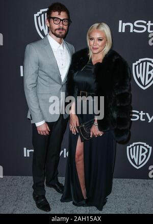 Beverly Hills, Vereinigte Staaten. 06 Jan, 2019. (Datei) Hilary Duff und Matthew Koma sind verheiratet. BEVERLY HILLS, LOS ANGELES, Kalifornien, USA - Januar 06: Sänger Matthew Koma und Freundin/Schauspielerin Hilary Duff kommen an der 2019 InStyle und Warner Bros. Bilder Golden Globe Awards nach Party im Beverly Hilton Hotel statt am 6. Januar 2019 in Beverly Hills, Los Angeles, Kalifornien, Vereinigte Staaten. (Foto von Xavier Collin/Image Press Agency) Quelle: Bild Presse Agentur/Alamy leben Nachrichten Stockfoto