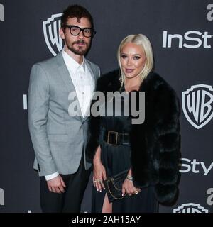 Beverly Hills, Vereinigte Staaten. 06 Jan, 2019. (Datei) Hilary Duff und Matthew Koma sind verheiratet. BEVERLY HILLS, LOS ANGELES, Kalifornien, USA - Januar 06: Sänger Matthew Koma und Freundin/Schauspielerin Hilary Duff kommen an der 2019 InStyle und Warner Bros. Bilder Golden Globe Awards nach Party im Beverly Hilton Hotel statt am 6. Januar 2019 in Beverly Hills, Los Angeles, Kalifornien, Vereinigte Staaten. (Foto von Xavier Collin/Image Press Agency) Quelle: Bild Presse Agentur/Alamy leben Nachrichten Stockfoto
