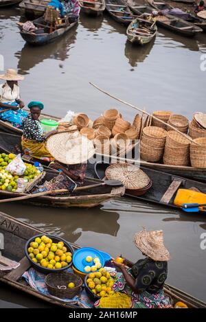 Benin, Gamvie, schwimmenden Dorf Stockfoto