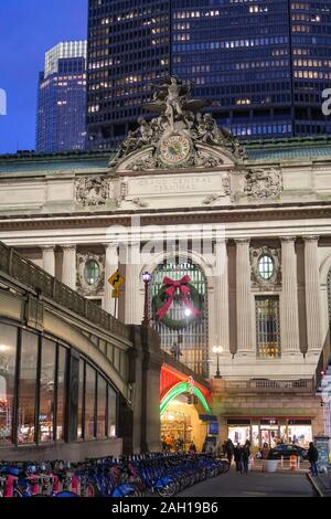 Pershing Square Holiday Lights in New York City, USA Stockfoto