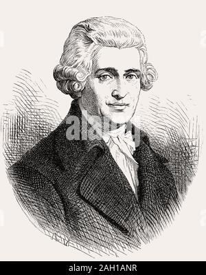 Franz Joseph Haydn, 1732 - 1809, österreichischer Komponist Stockfoto