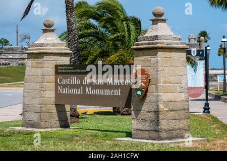 Castillo de San Marcos Nationalmonument Stockfoto