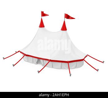 Zirkuszelt isoliert Stockfoto